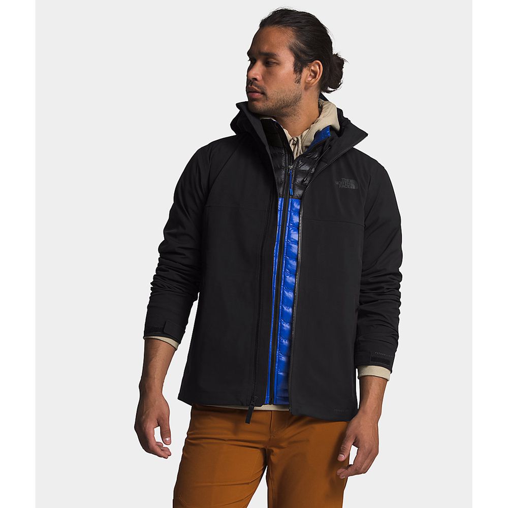 The North Face Rain Jacket Mens Australia - The North Face Apex Flex Futurelight™ Black (EGW-840137)